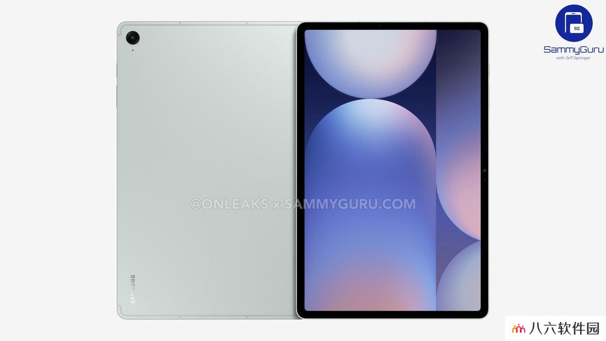 三星 Galaxy Tab S10 FE+ 平板渲染图出炉：6mm 厚度、13.1 英寸面板